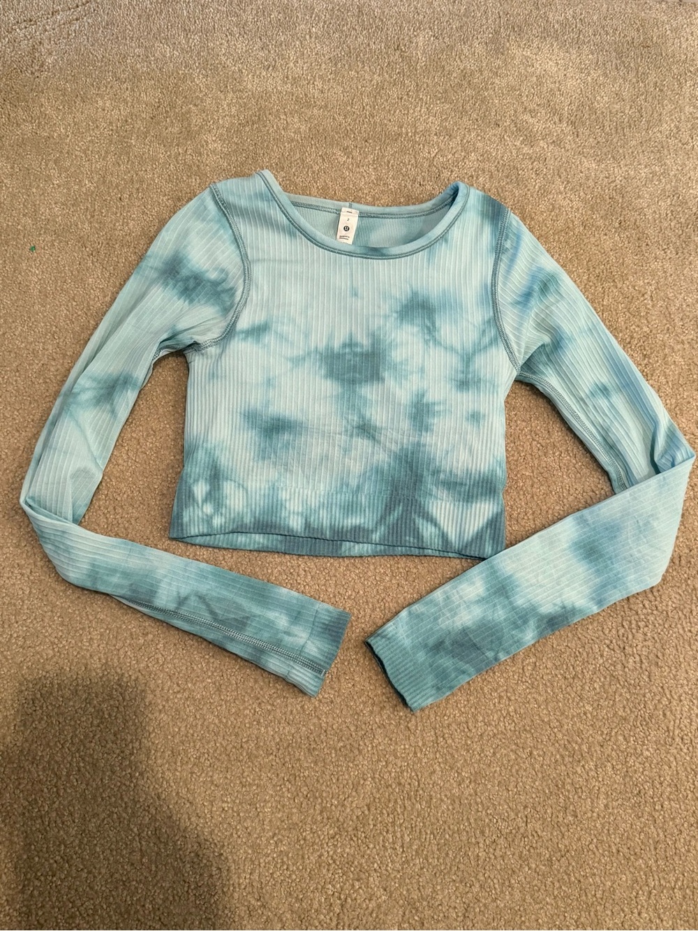 Lululemon Ebb to Street Tie Dye Blue Like New